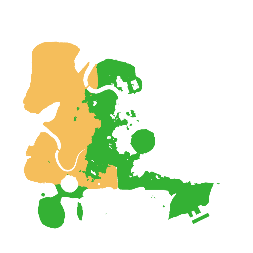 Biome Rust Map: Procedural Map, Size: 2800, Seed: 54916319