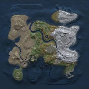Thumbnail Rust Map: Procedural Map, Size: 2800, Seed: 54916319, 10 Monuments