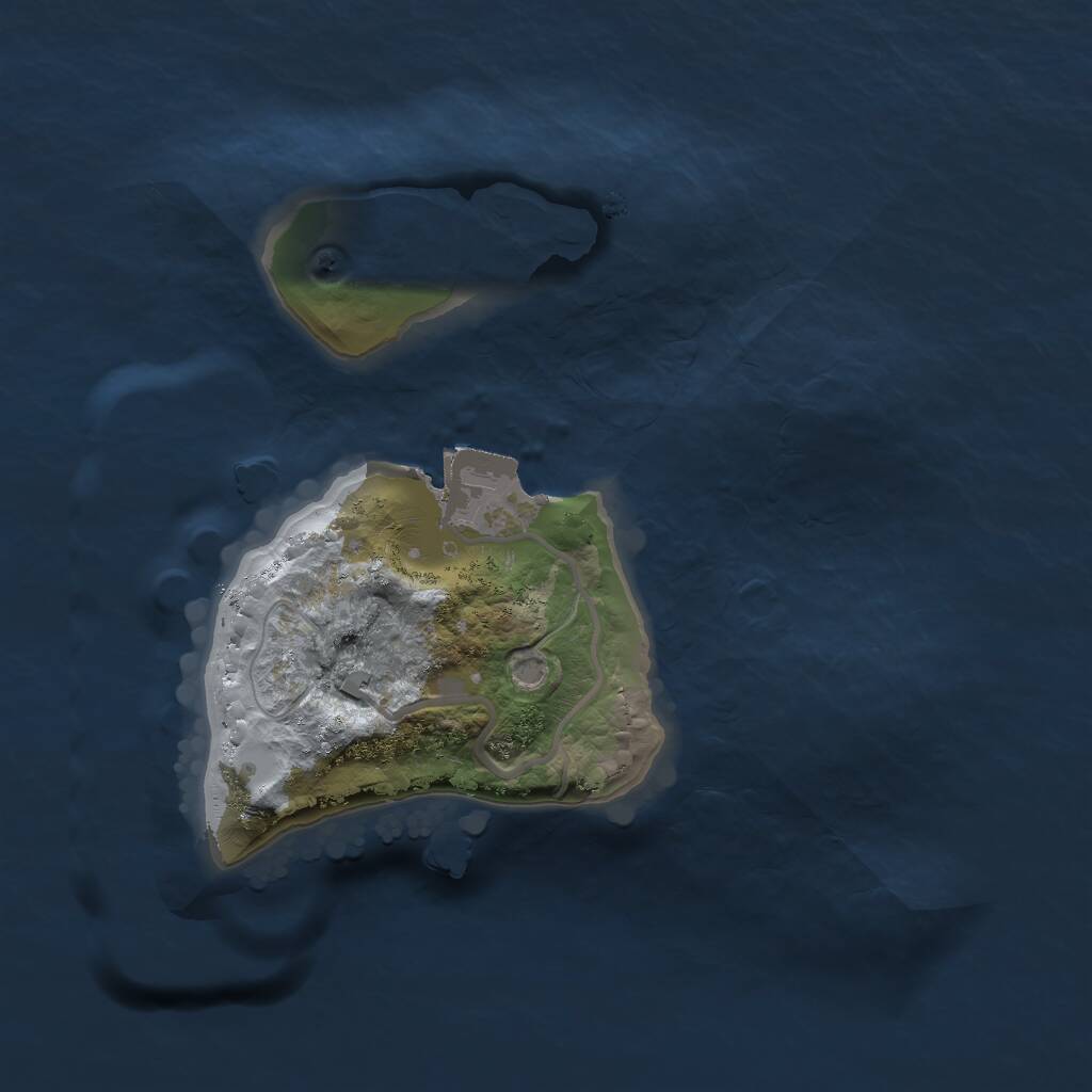 Rust Map: Procedural Map, Size: 1700, Seed: 66, 1 Monuments