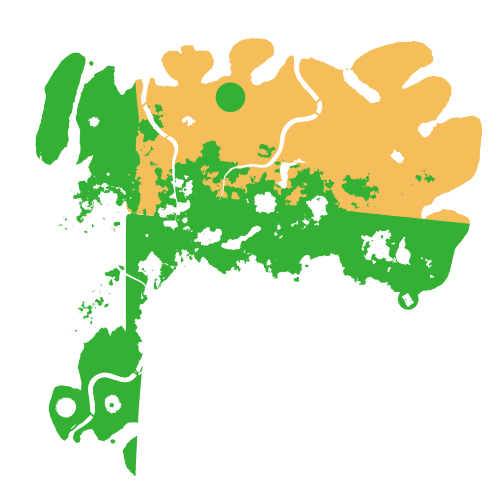 Biome Rust Map: Procedural Map, Size: 4500, Seed: 13918945