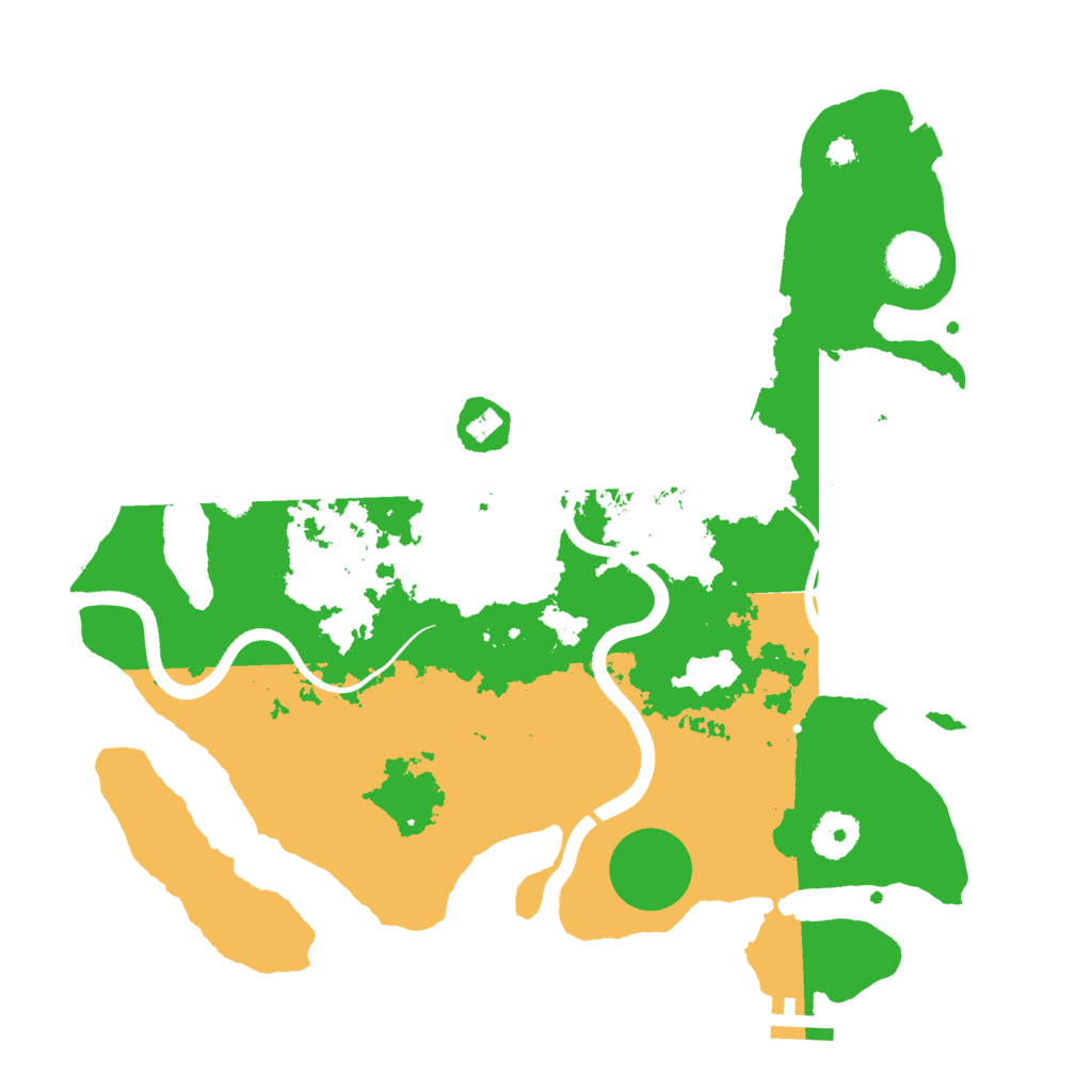 Biome Rust Map: Procedural Map, Size: 3500, Seed: 299800064