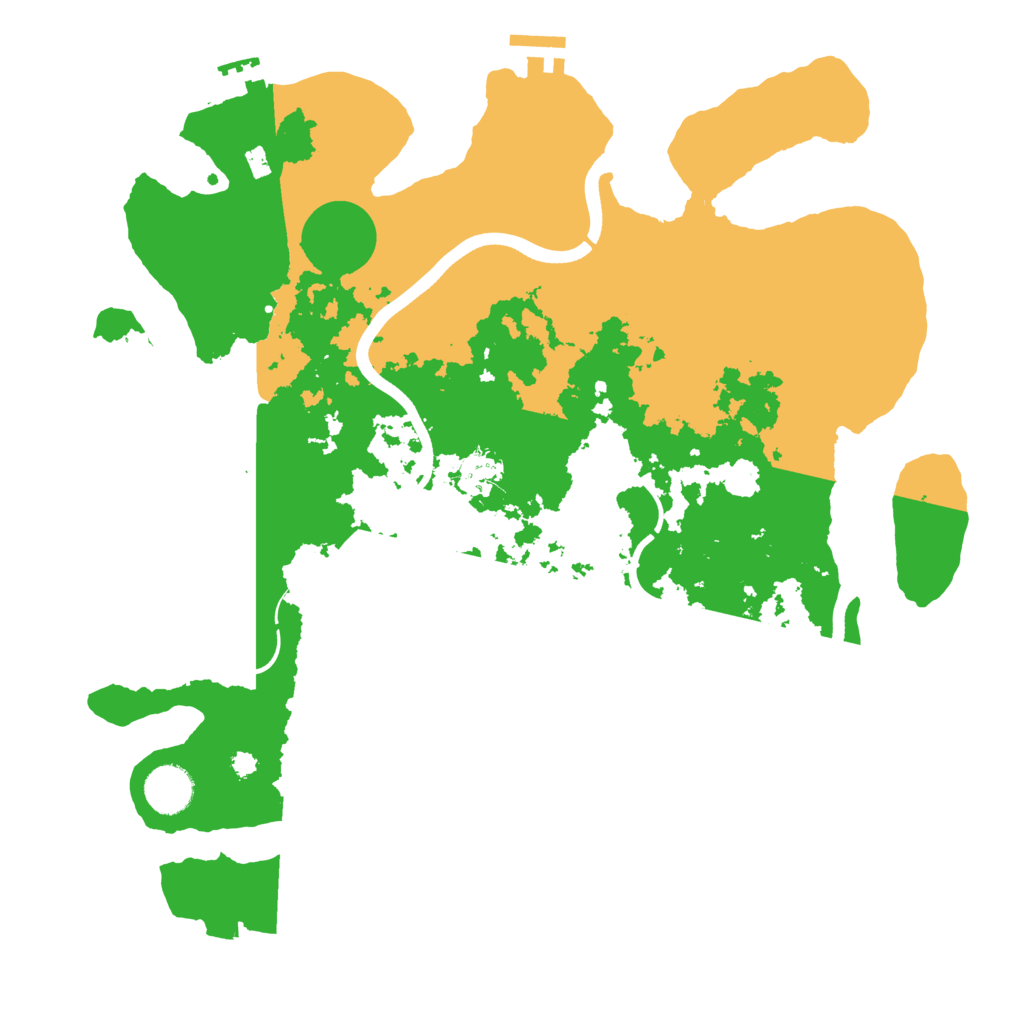 Biome Rust Map: Procedural Map, Size: 3700, Seed: 643807848