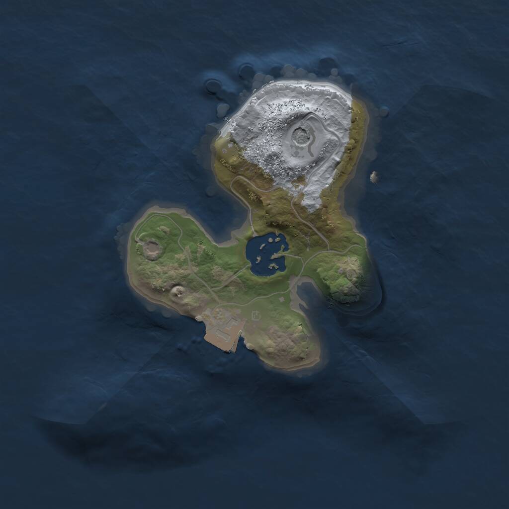 Rust Map: Procedural Map, Size: 1750, Seed: 125590, 3 Monuments
