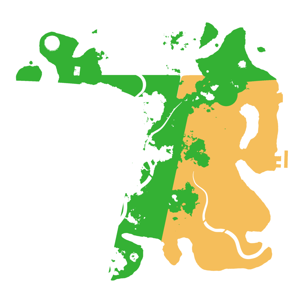 Biome Rust Map: Procedural Map, Size: 3500, Seed: 540034186