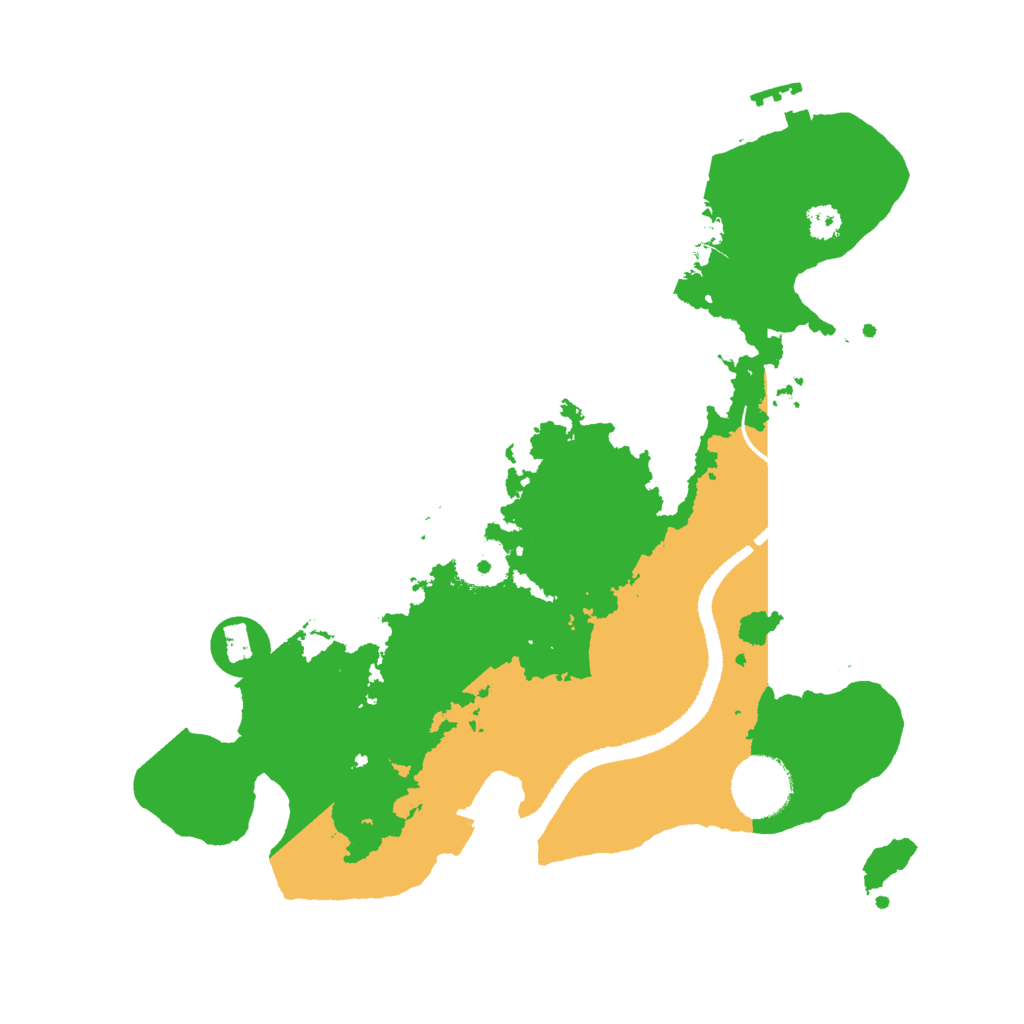 Biome Rust Map: Procedural Map, Size: 3000, Seed: 2106593295