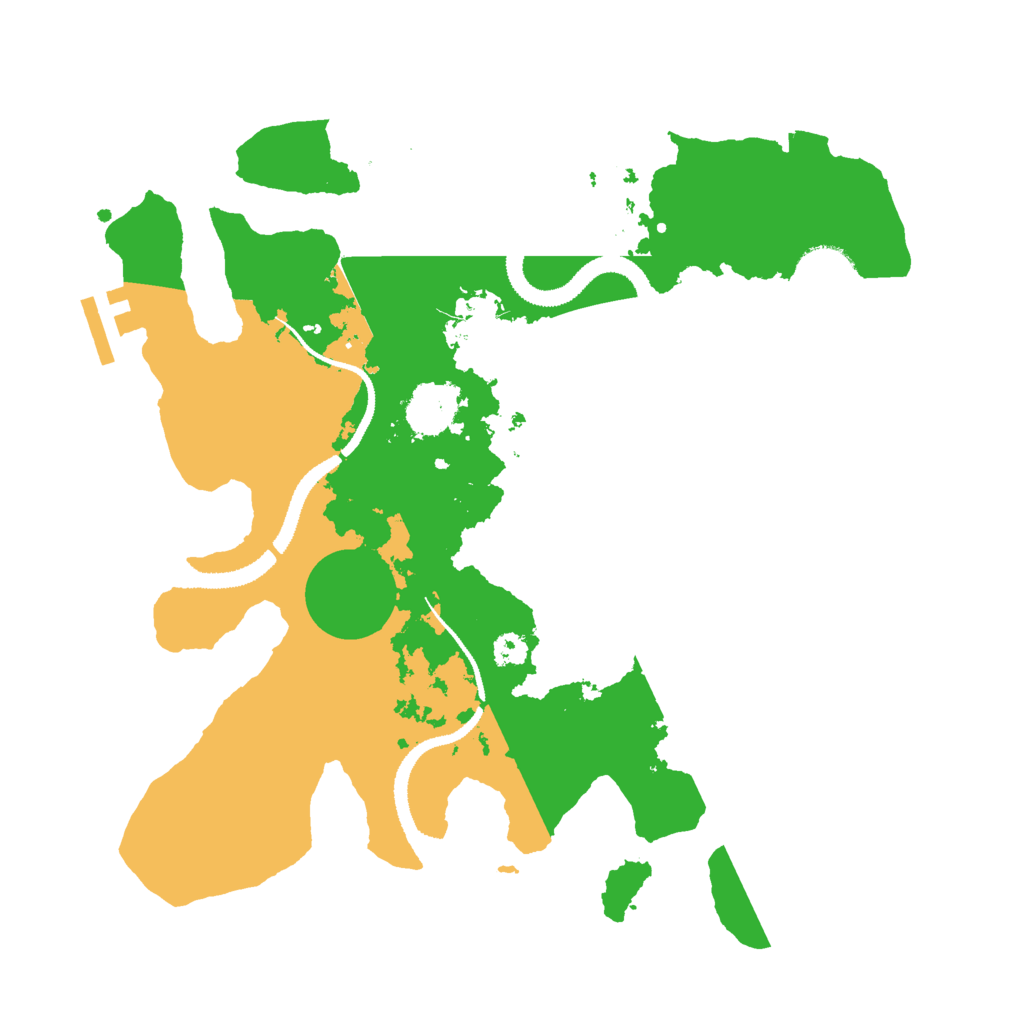 Biome Rust Map: Procedural Map, Size: 3000, Seed: 2023598318