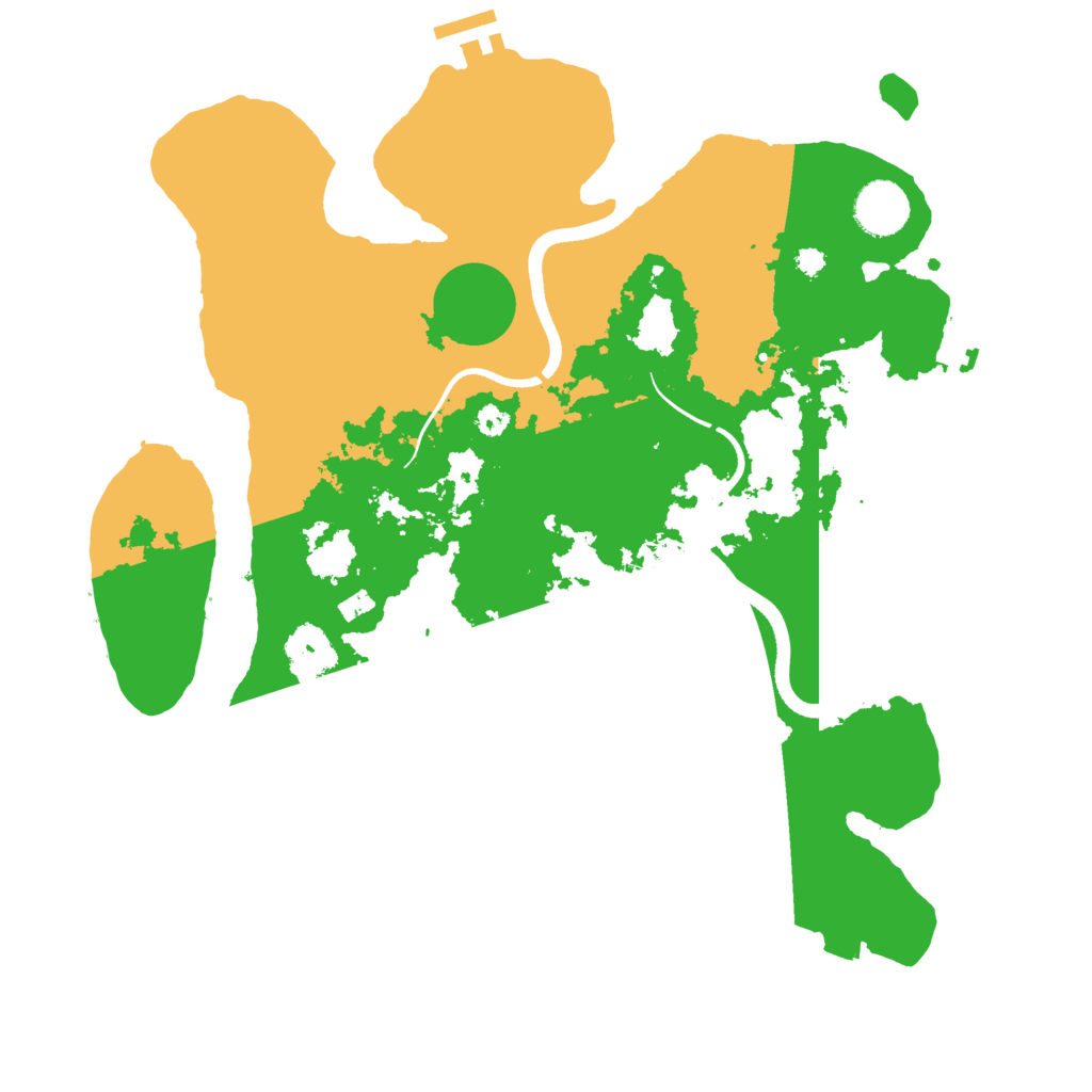Biome Rust Map: Procedural Map, Size: 3500, Seed: 221569357