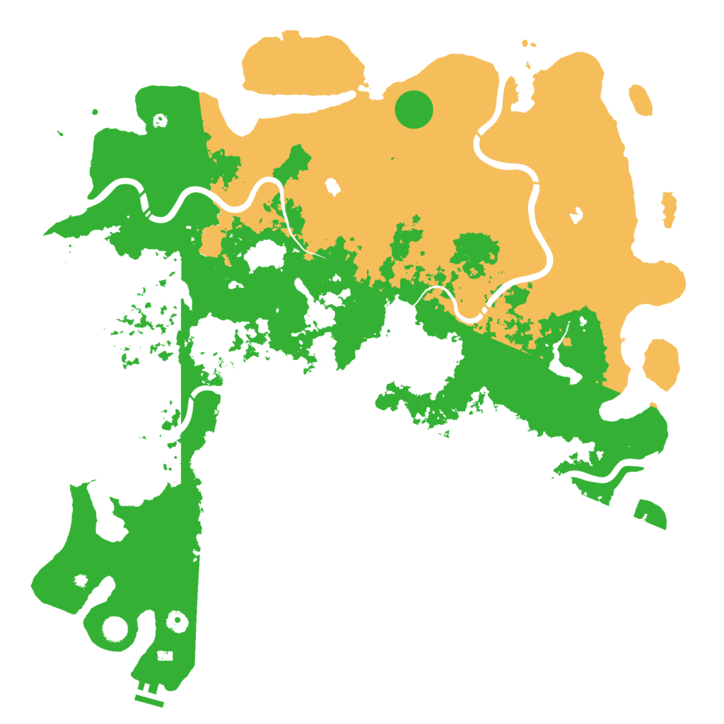 Biome Rust Map: Procedural Map, Size: 5000, Seed: 1250140872