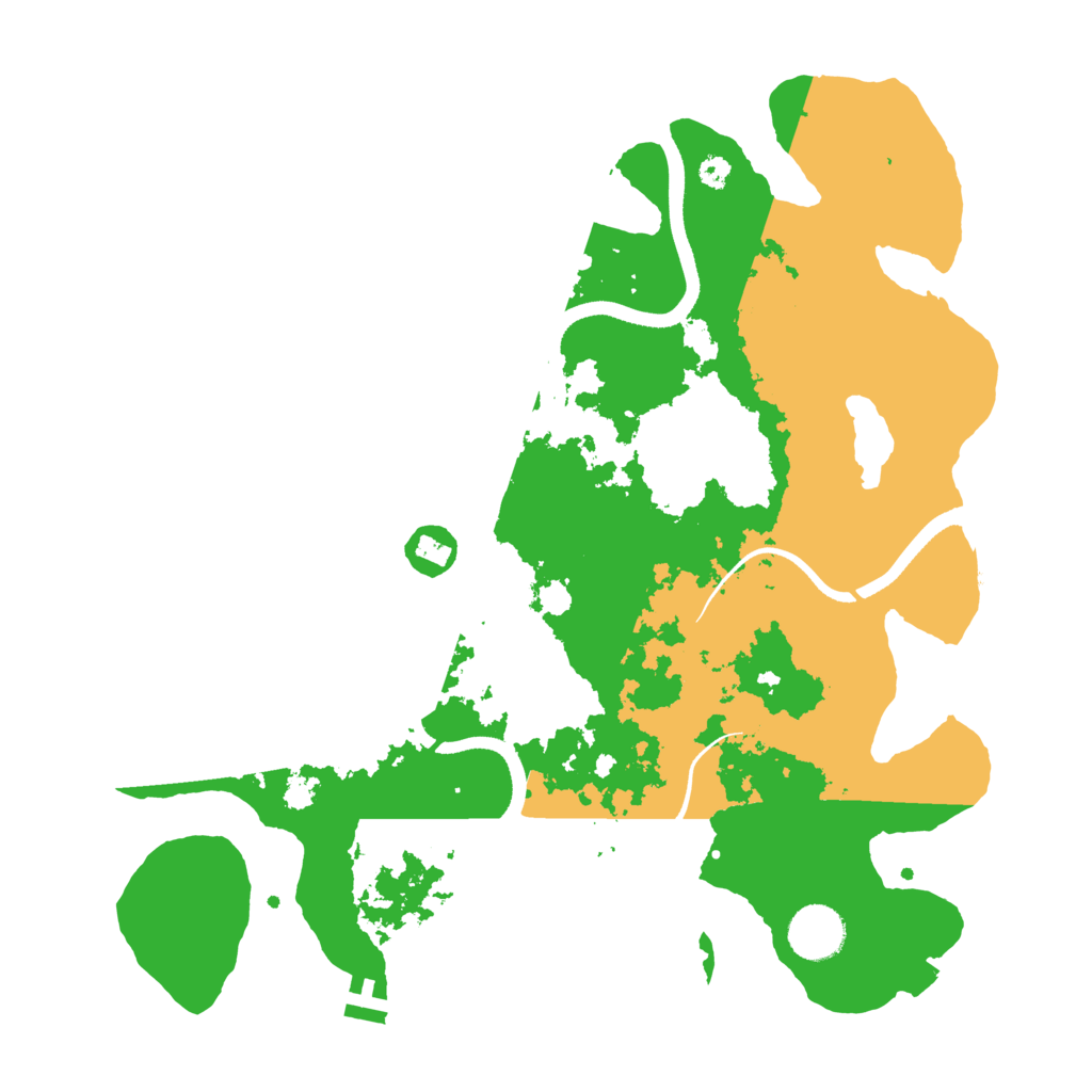 Biome Rust Map: Procedural Map, Size: 3500, Seed: 626129164