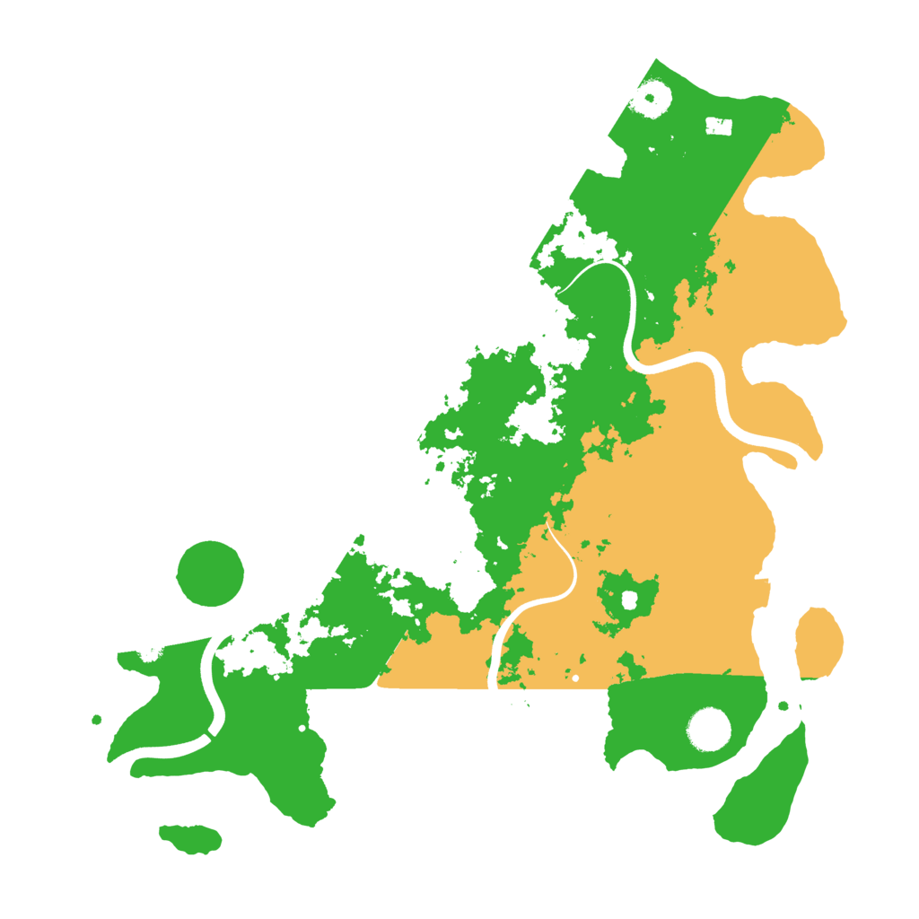 Biome Rust Map: Procedural Map, Size: 3750, Seed: 21
