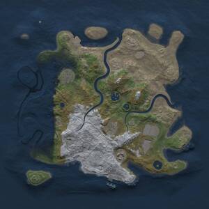 Thumbnail Rust Map: Procedural Map, Size: 3500, Seed: 588950028, 11 Monuments