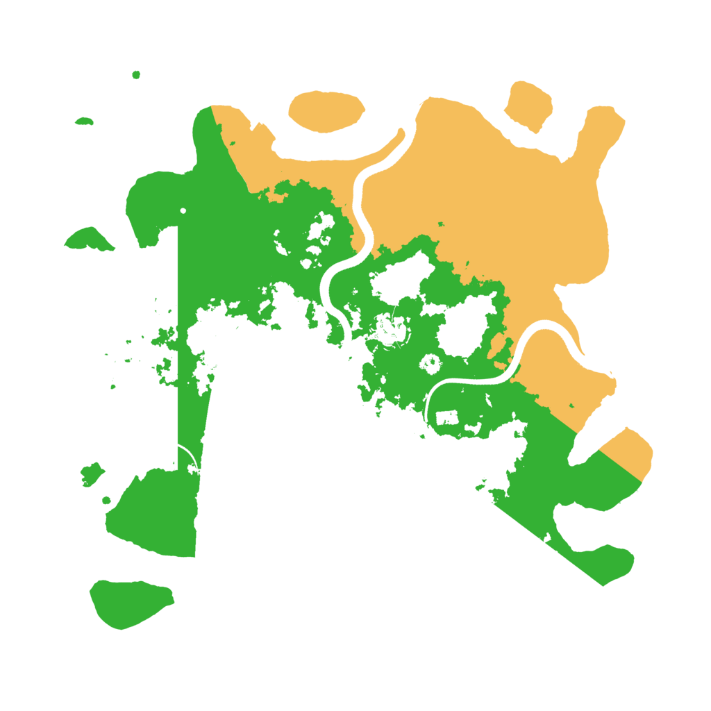 Biome Rust Map: Procedural Map, Size: 3500, Seed: 588950028