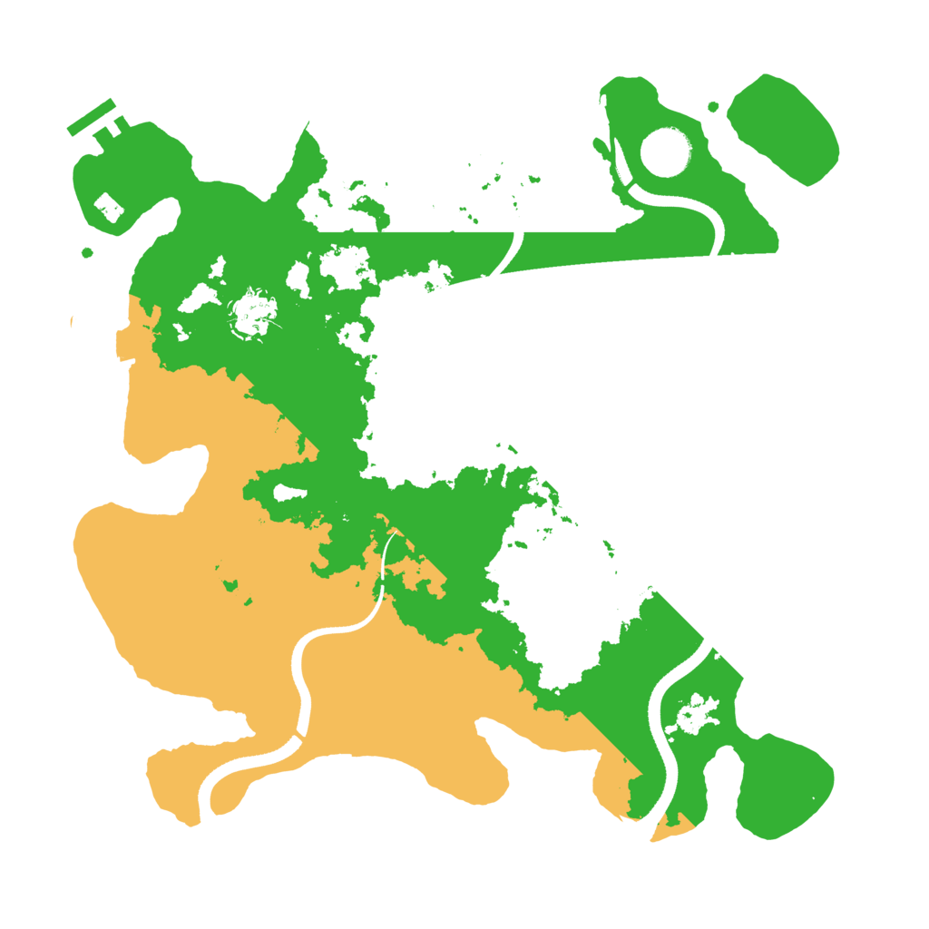 Biome Rust Map: Procedural Map, Size: 3500, Seed: 1254672189