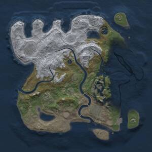 Thumbnail Rust Map: Procedural Map, Size: 3250, Seed: 821649385, 11 Monuments