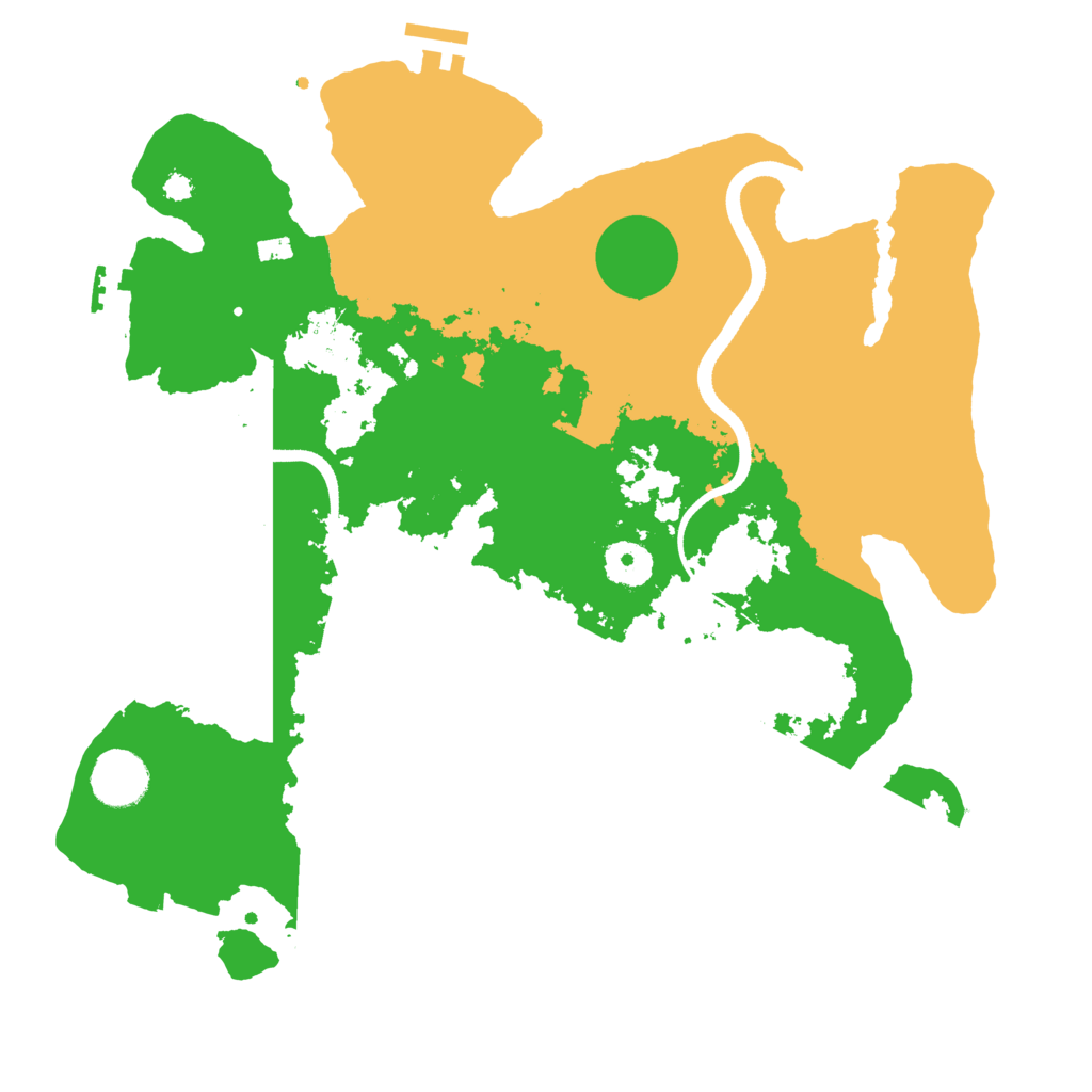 Biome Rust Map: Procedural Map, Size: 3500, Seed: 1868032889