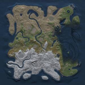 Thumbnail Rust Map: Procedural Map, Size: 4250, Seed: 24978, 16 Monuments