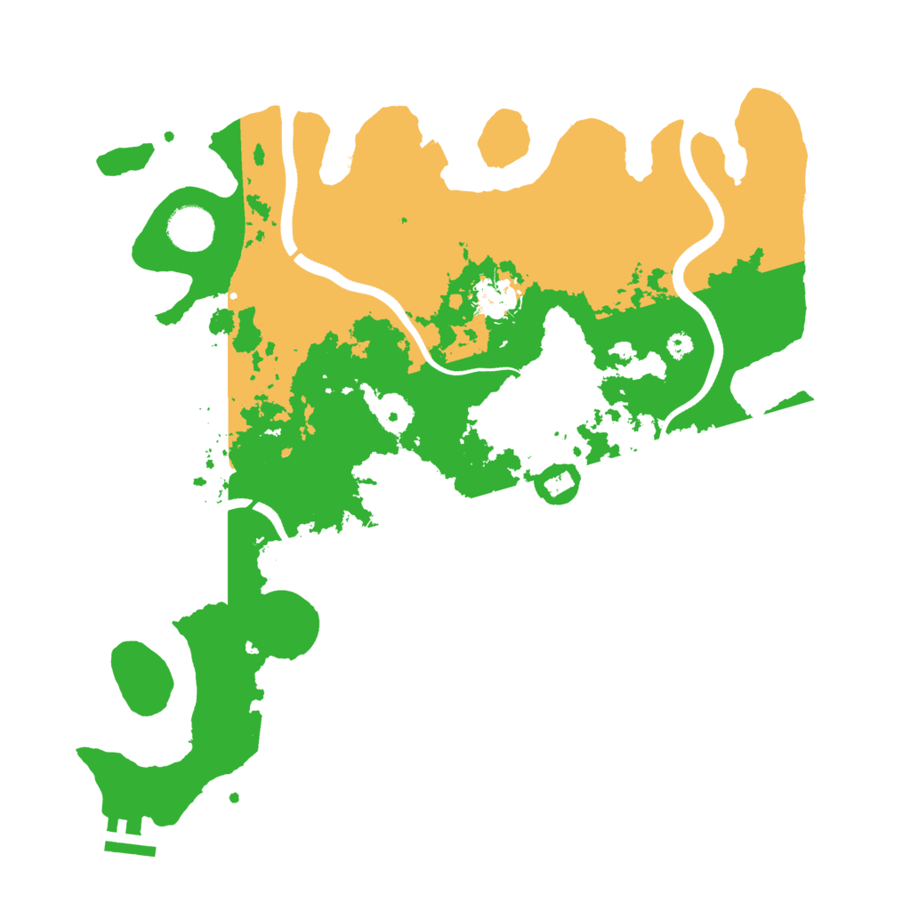 Biome Rust Map: Procedural Map, Size: 3600, Seed: 26625