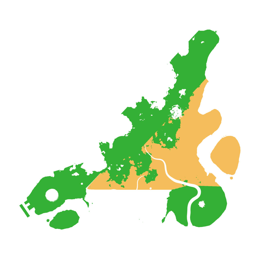 Biome Rust Map: Procedural Map, Size: 3500, Seed: 966806067