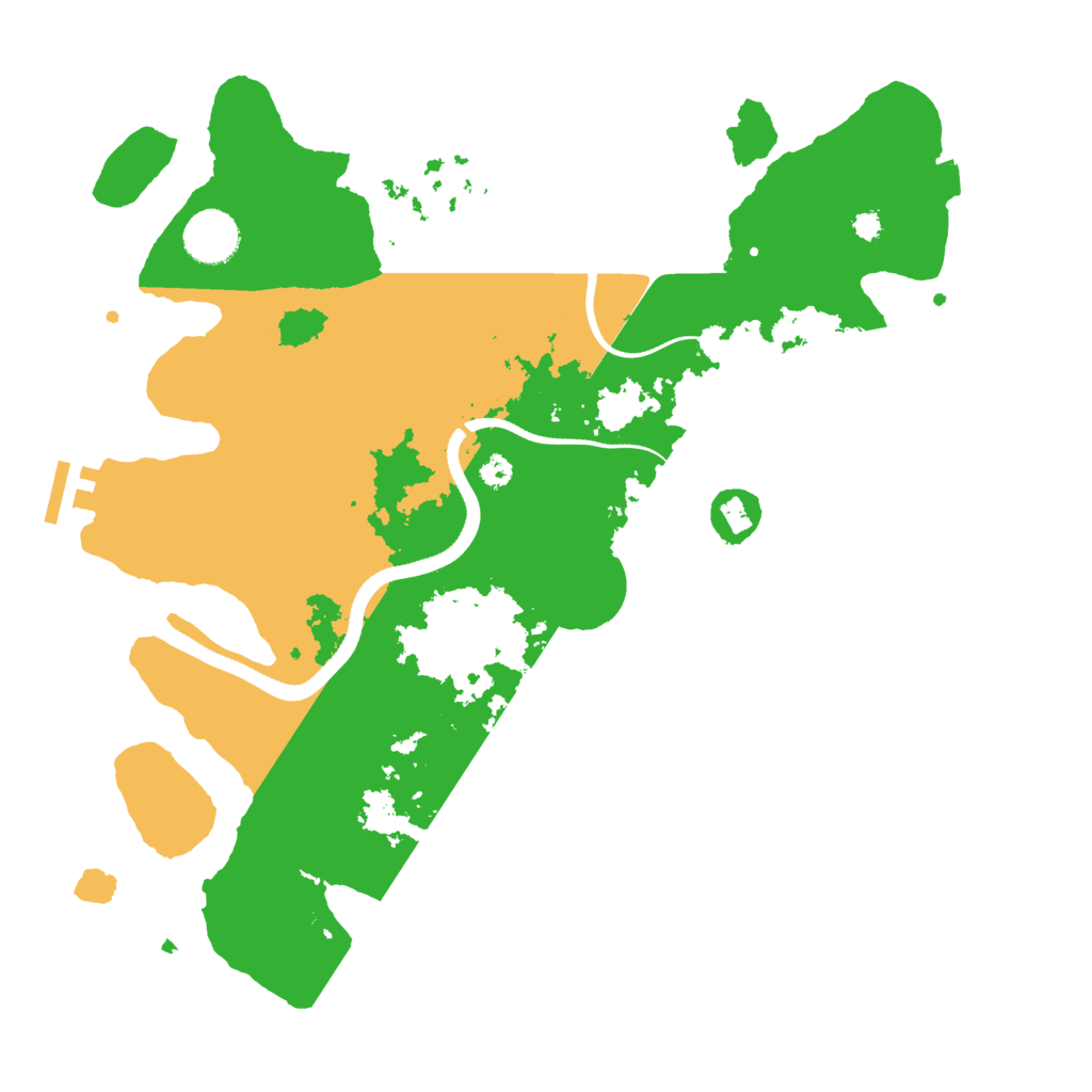 Biome Rust Map: Procedural Map, Size: 3500, Seed: 3163