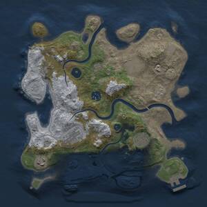 Thumbnail Rust Map: Procedural Map, Size: 3100, Seed: 213353893, 13 Monuments