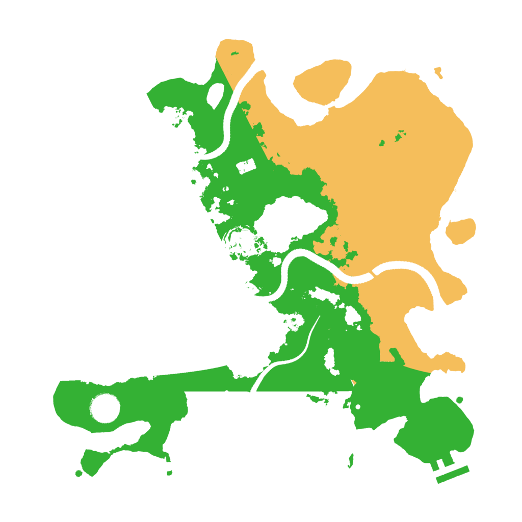 Biome Rust Map: Procedural Map, Size: 3100, Seed: 213353893
