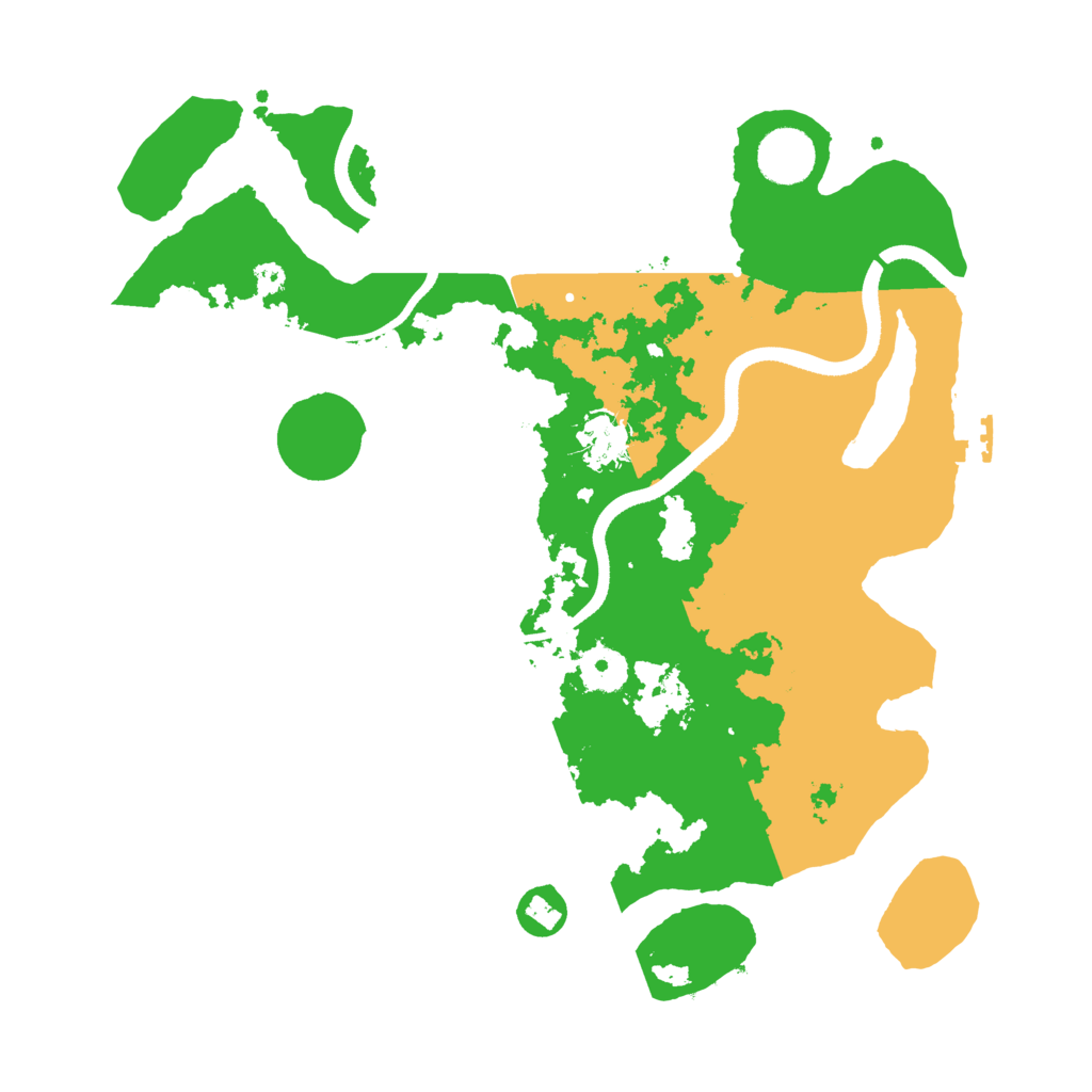 Biome Rust Map: Procedural Map, Size: 3500, Seed: 158100142