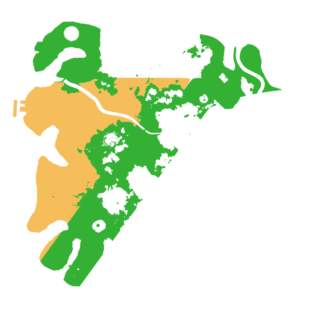 Biome Rust Map: Procedural Map, Size: 3700, Seed: 10098100