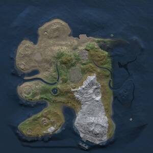 Thumbnail Rust Map: Procedural Map, Size: 2500, Seed: 1628485221, 8 Monuments
