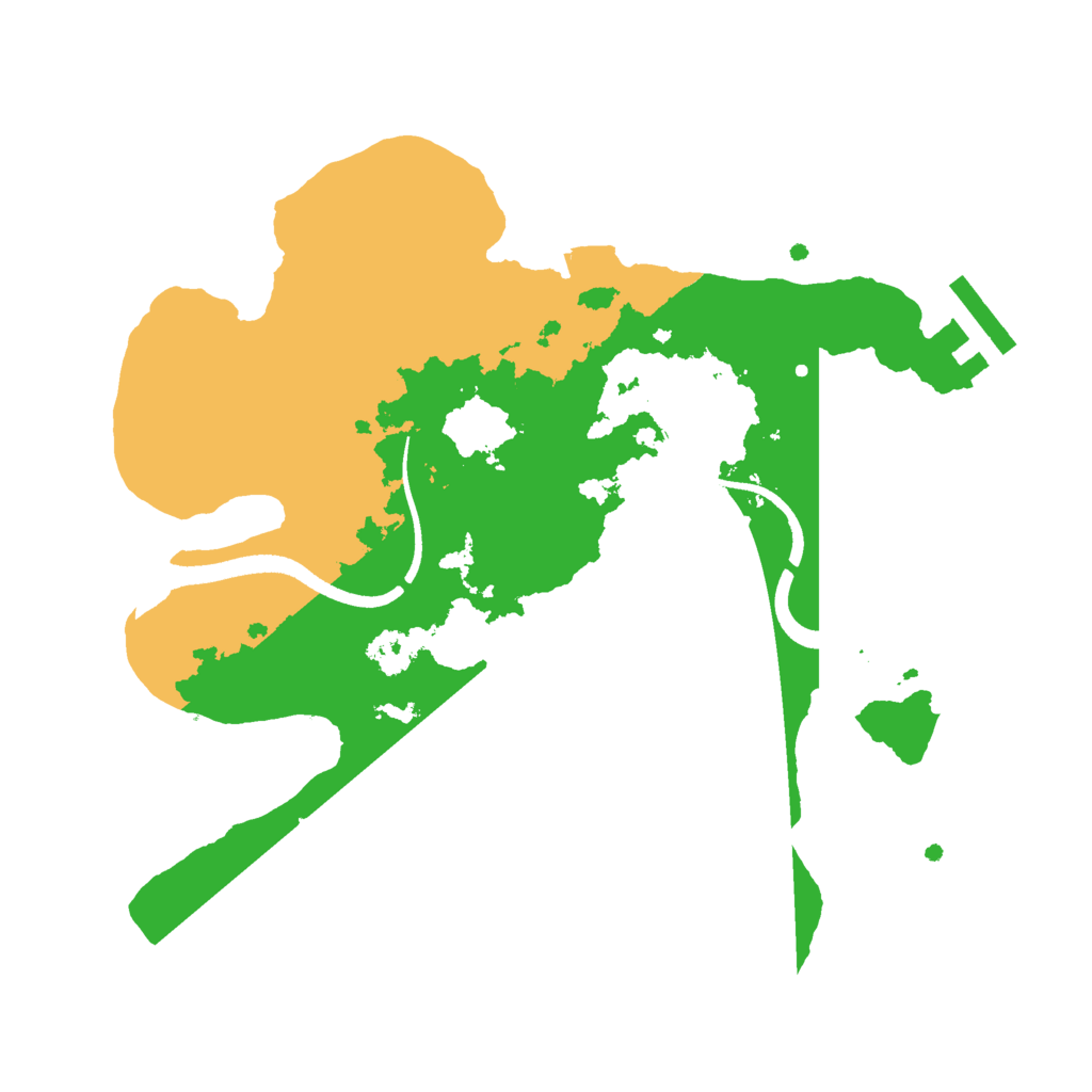 Biome Rust Map: Procedural Map, Size: 2500, Seed: 1628485221