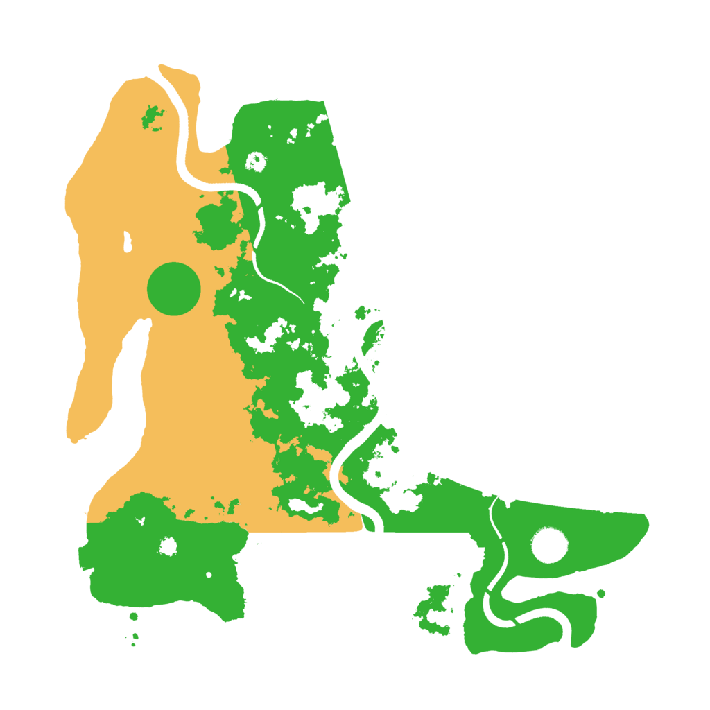Biome Rust Map: Procedural Map, Size: 3500, Seed: 970807276