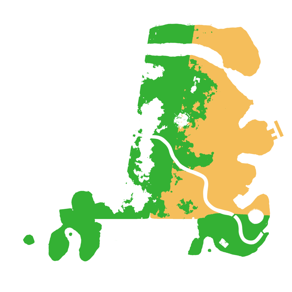 Biome Rust Map: Procedural Map, Size: 3500, Seed: 1690277180