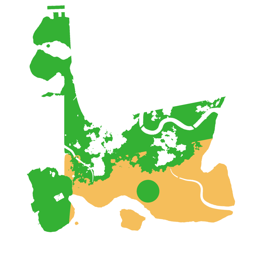 Biome Rust Map: Procedural Map, Size: 3000, Seed: 36455