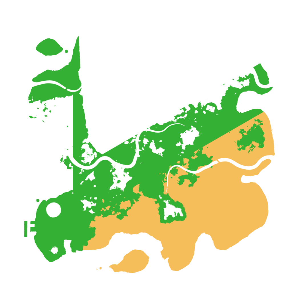 Biome Rust Map: Procedural Map, Size: 3700, Seed: 63229680