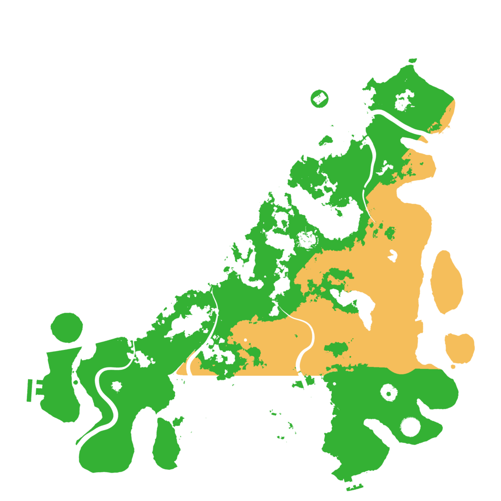 Biome Rust Map: Procedural Map, Size: 4500, Seed: 19990203