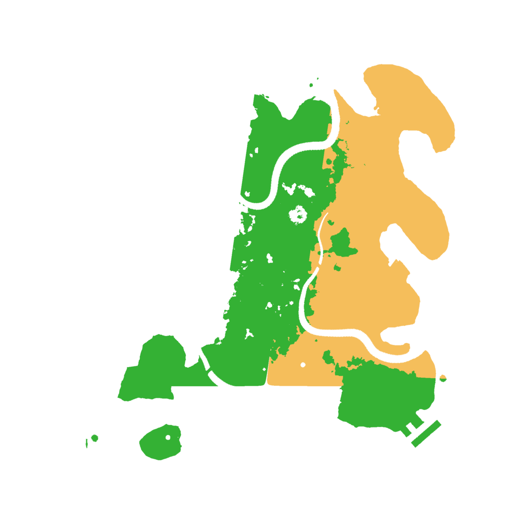 Biome Rust Map: Procedural Map, Size: 3000, Seed: 41477384