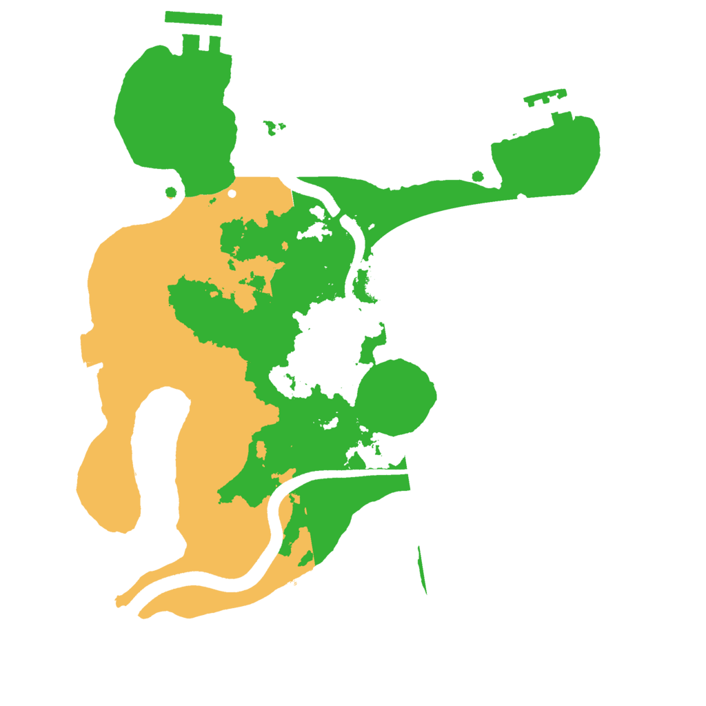 Biome Rust Map: Procedural Map, Size: 2500, Seed: 179779683