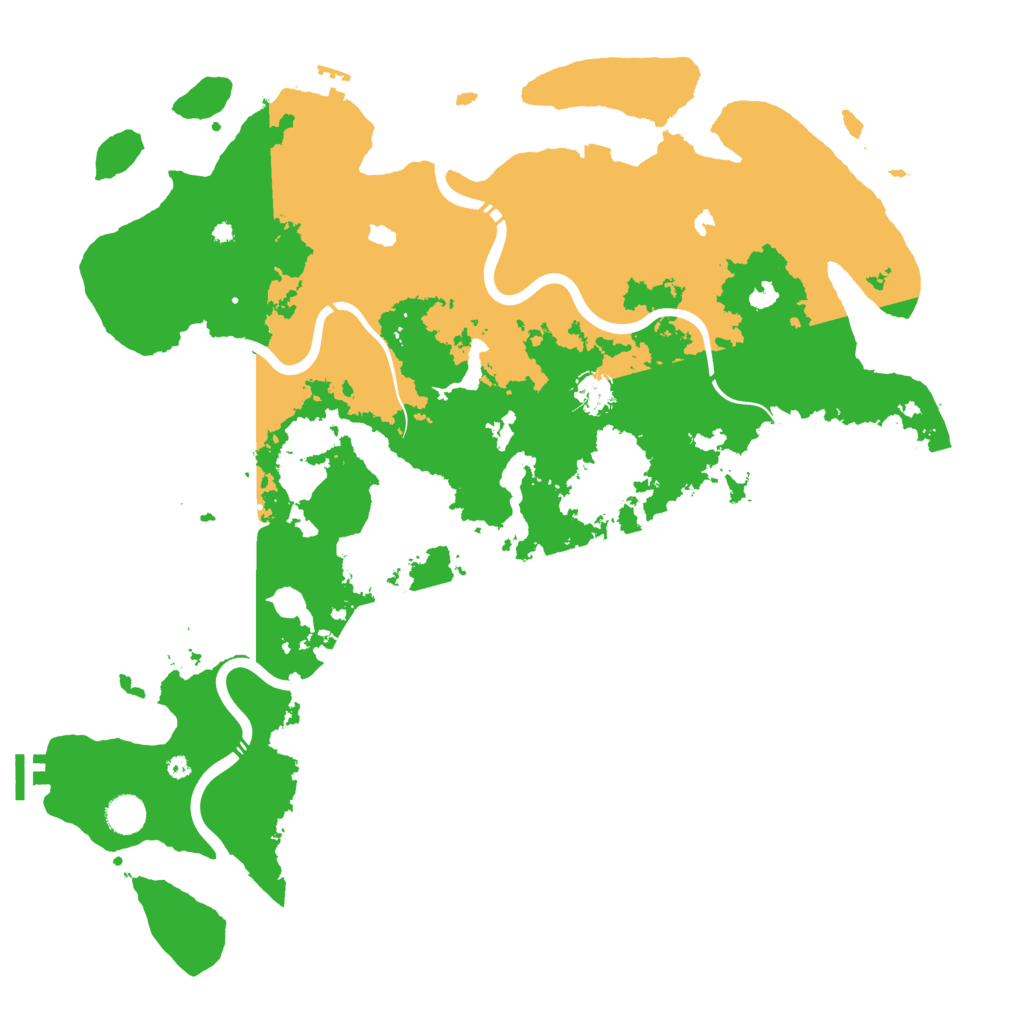 Biome Rust Map: Procedural Map, Size: 4500, Seed: 46113465
