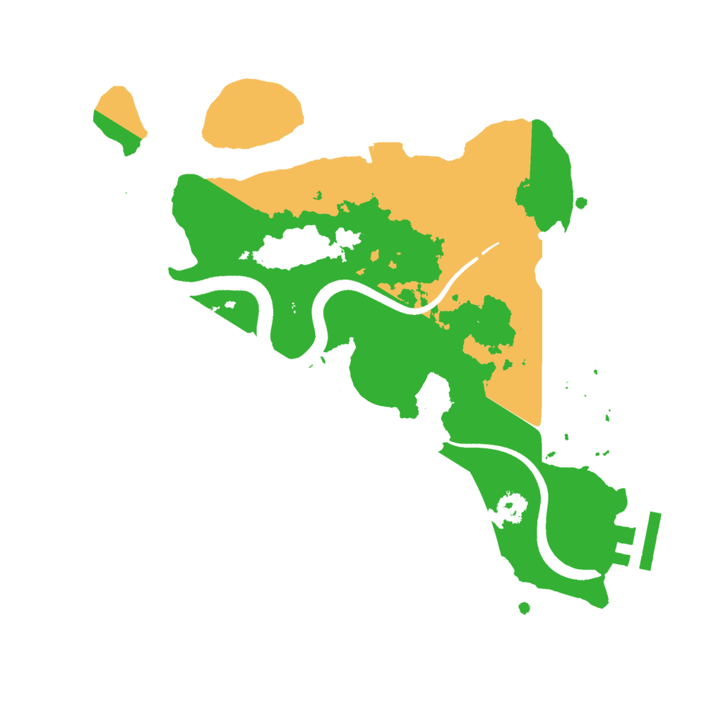 Biome Rust Map: Procedural Map, Size: 2500, Seed: 28412047
