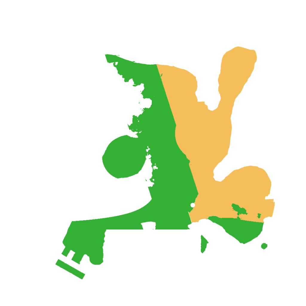 Biome Rust Map: Procedural Map, Size: 2000, Seed: 535168