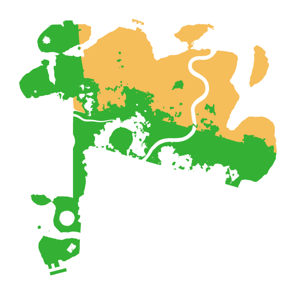 Biome Rust Map: Procedural Map, Size: 3500, Seed: 571964034