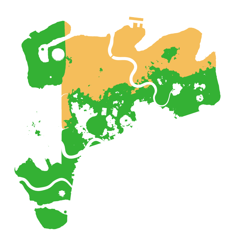 Biome Rust Map: Procedural Map, Size: 3500, Seed: 2001246898