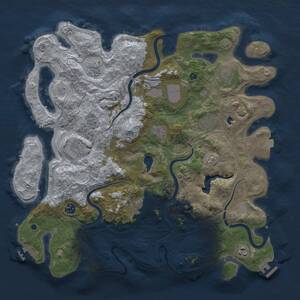 Thumbnail Rust Map: Procedural Map, Size: 4250, Seed: 1475918340, 16 Monuments