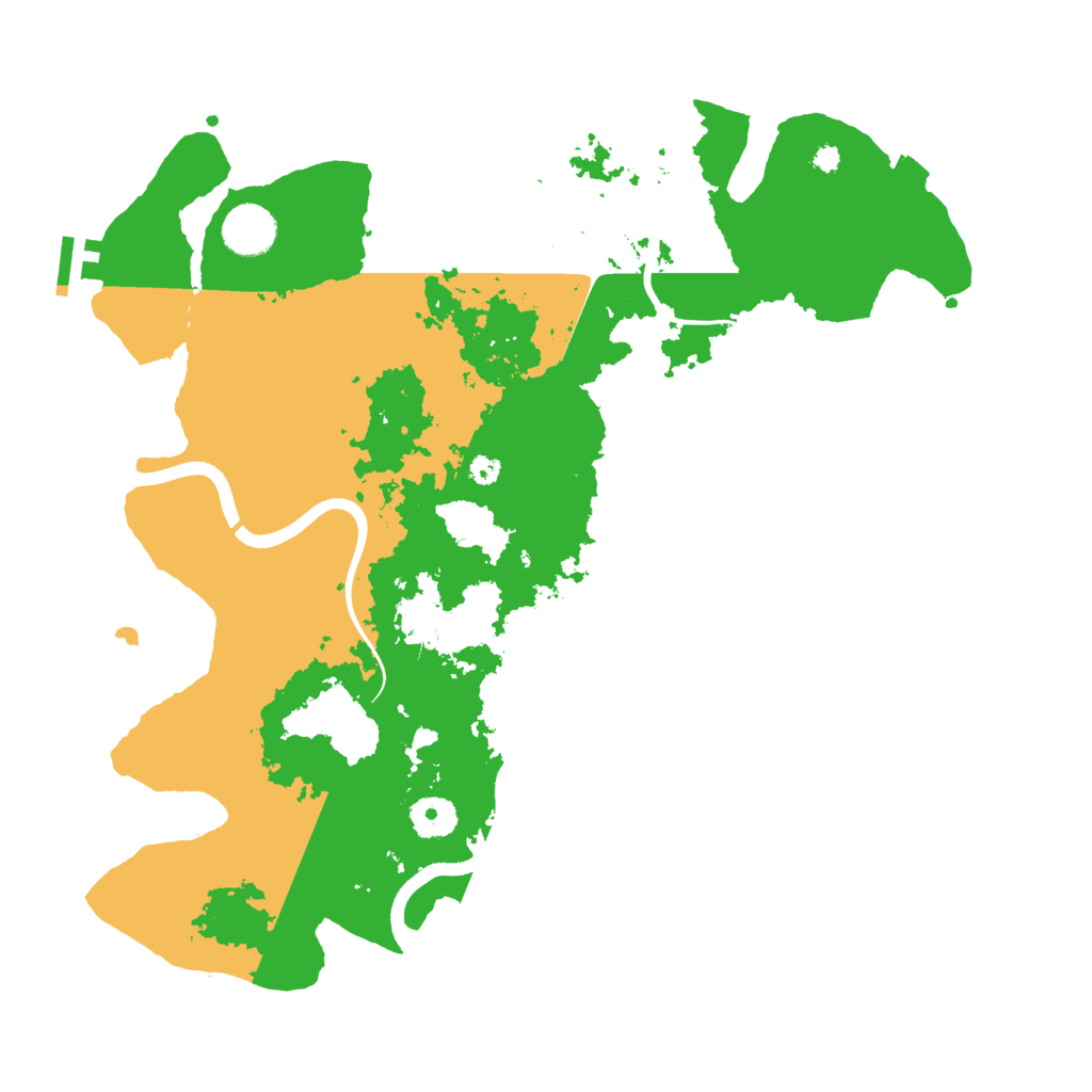 Biome Rust Map: Procedural Map, Size: 3700, Seed: 2101147174