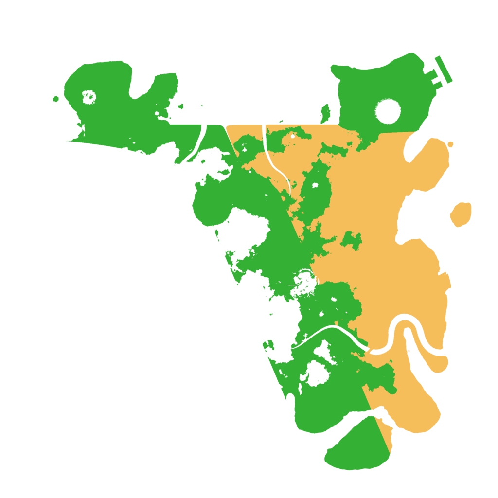 Biome Rust Map: Procedural Map, Size: 3500, Seed: 105735492