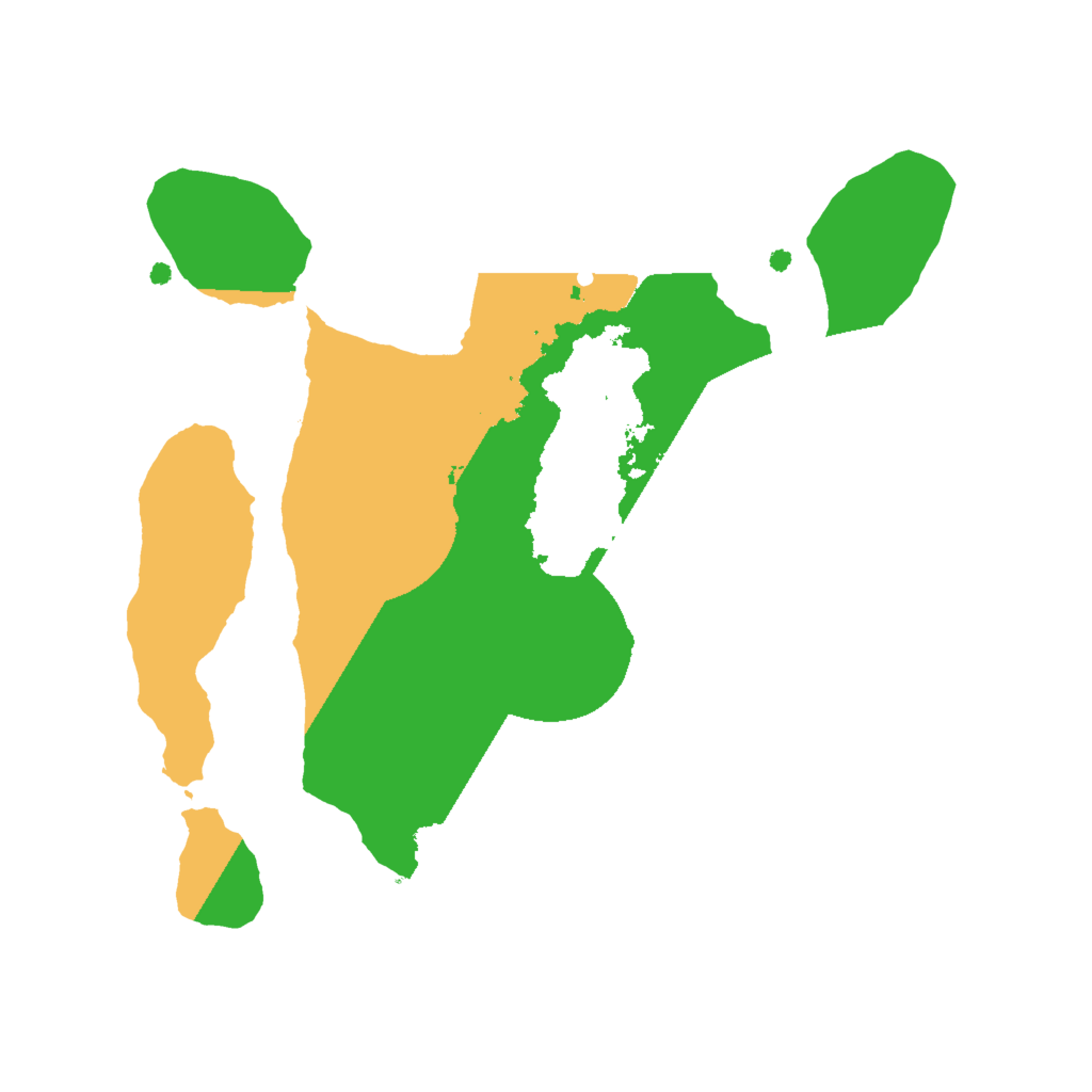 Biome Rust Map: Procedural Map, Size: 2000, Seed: 208816