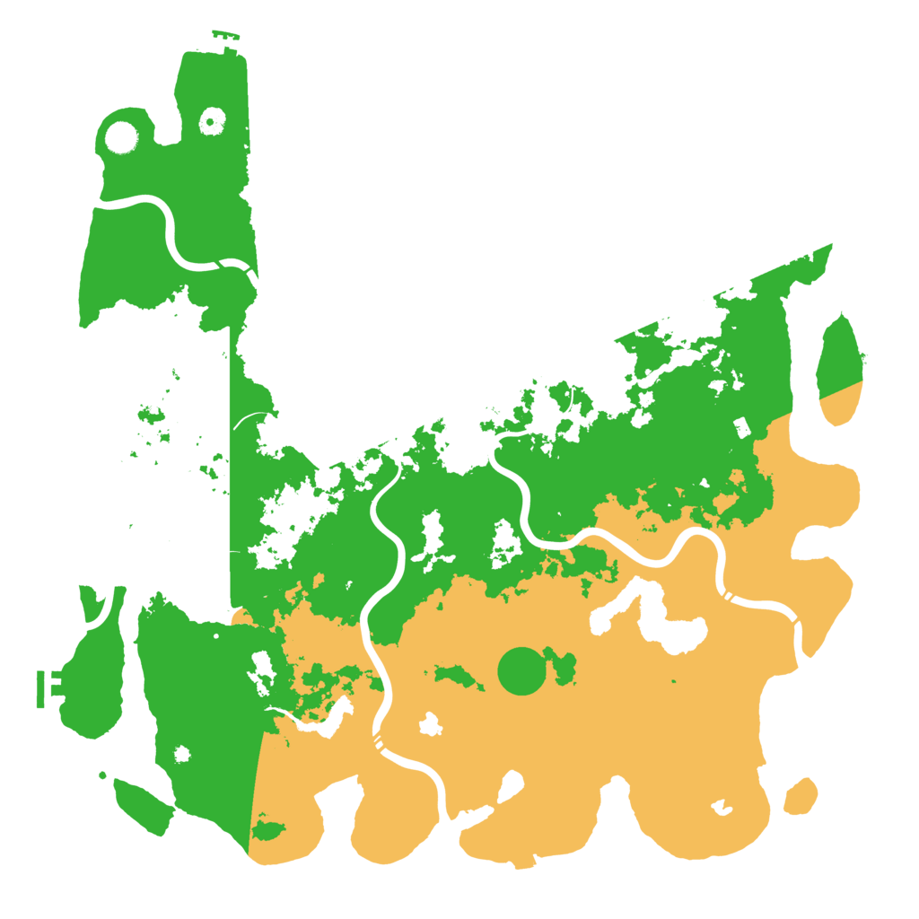 Biome Rust Map: Procedural Map, Size: 5000, Seed: 157781