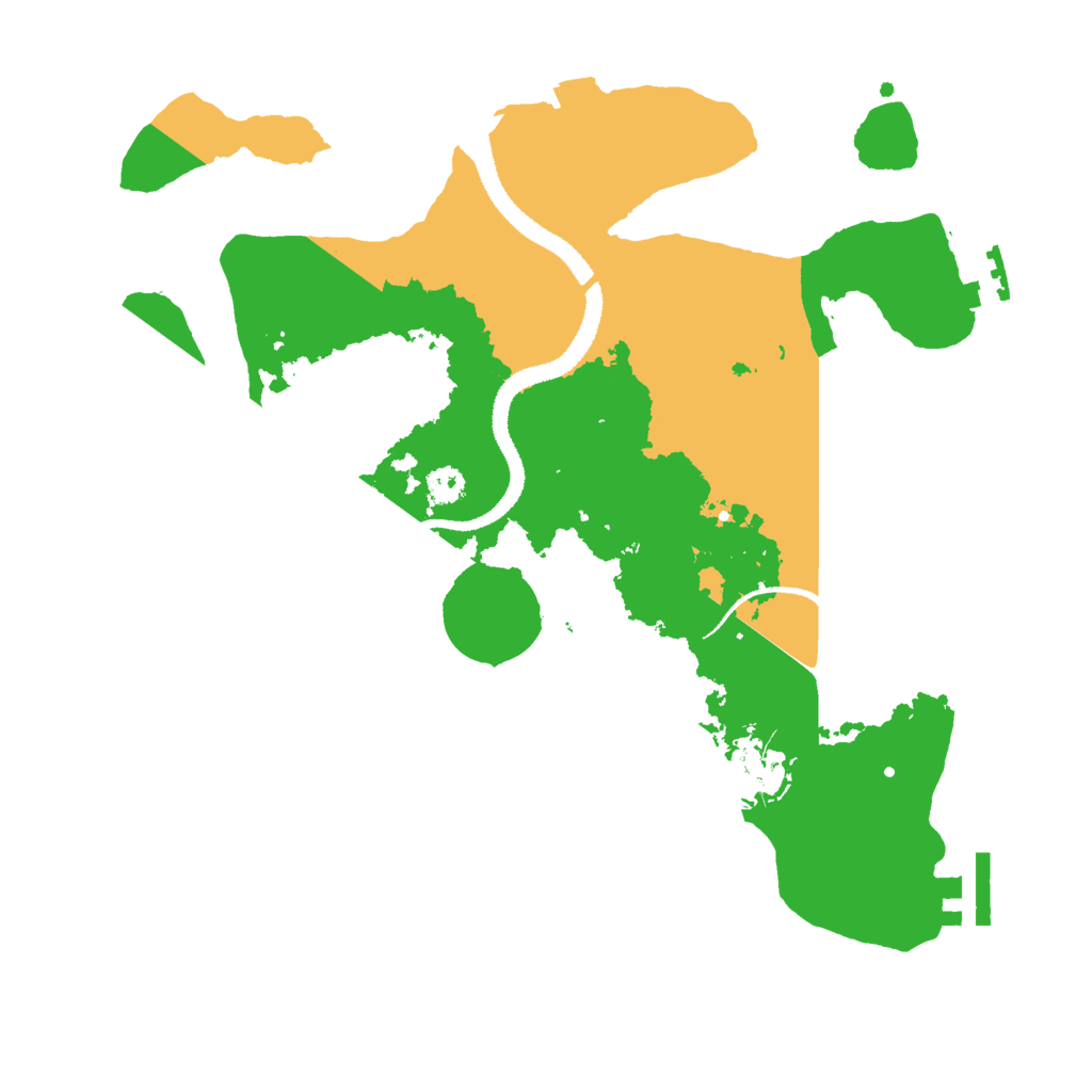 Biome Rust Map: Procedural Map, Size: 3000, Seed: 4464