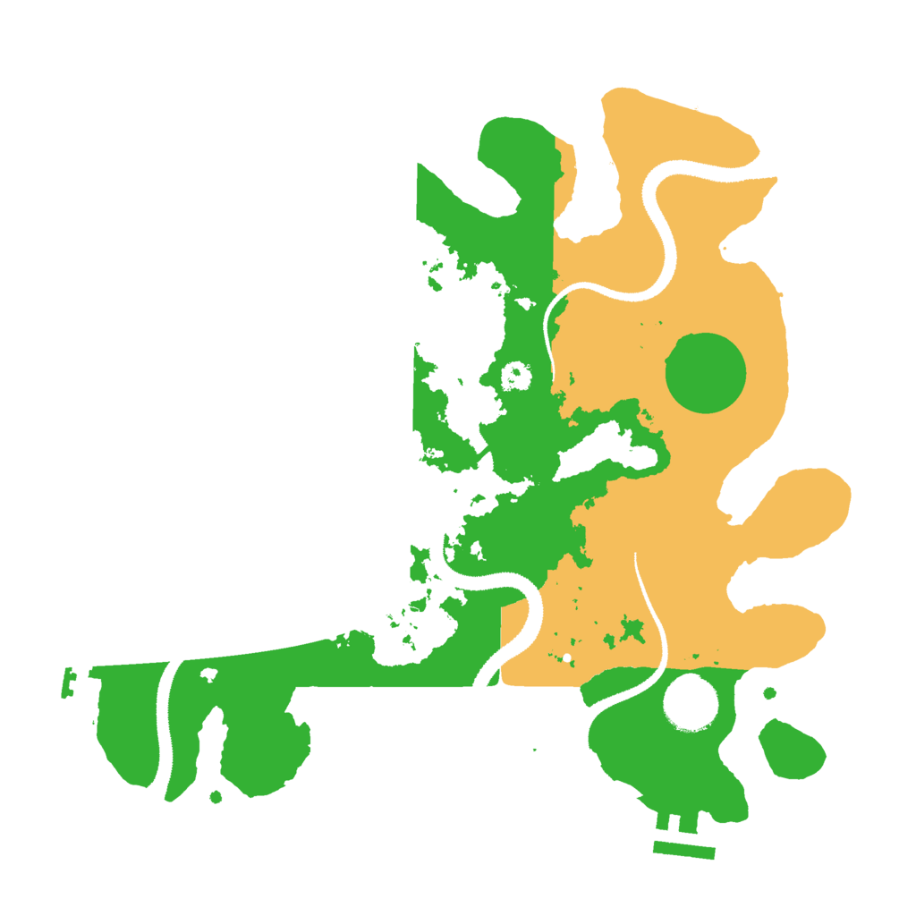 Biome Rust Map: Procedural Map, Size: 3000, Seed: 9213574