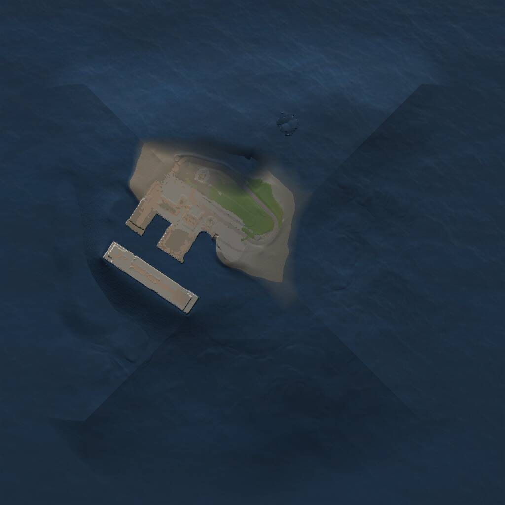 Rust Map: Procedural Map, Size: 1000, Seed: 556, 2 Monuments