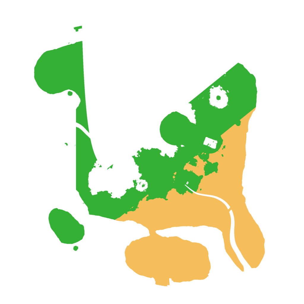 Biome Rust Map: Procedural Map, Size: 2500, Seed: 25265771